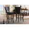 Baxton Studio Leonice Dark Brown Upholstered Button-tufted 29-Inch Swivel Bar Stool 123-6823 - alternate 2